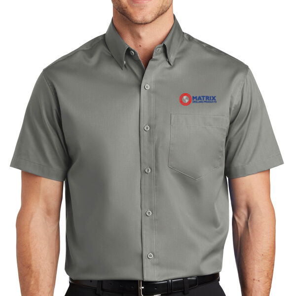 Matrix Drilling - Short Sleeve SuperPro  Twill Shirt - Short Sleeve SuperPro  Twill Shirt Thumbnail