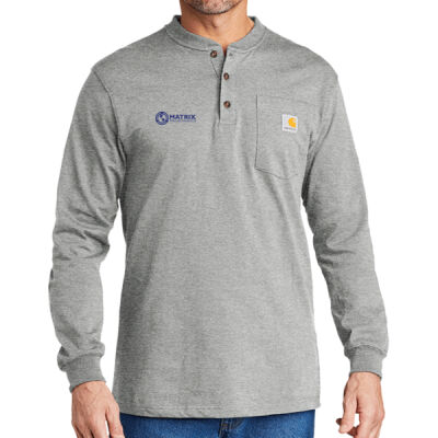 Matrix Drilling - Long Sleeve Henley T Shirt Thumbnail