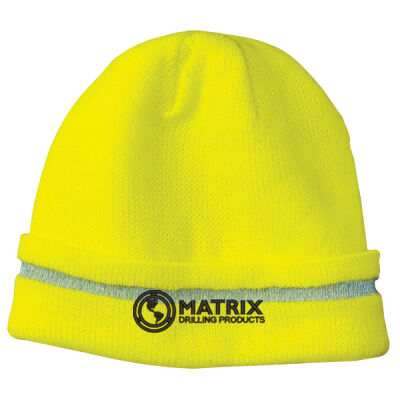 Matrix Drilling - Enhanced Visibility Beanie with Reflective Stripe Thumbnail