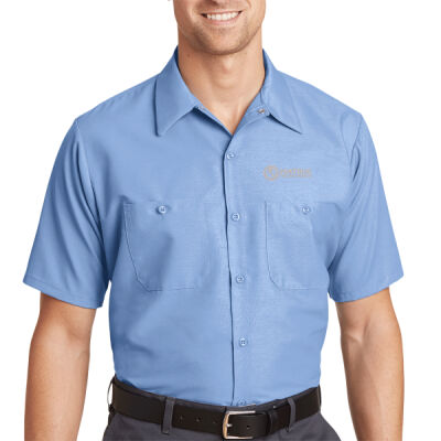 Matrix Drilling - Long Size, Short Sleeve Industrial Work Shirt Thumbnail